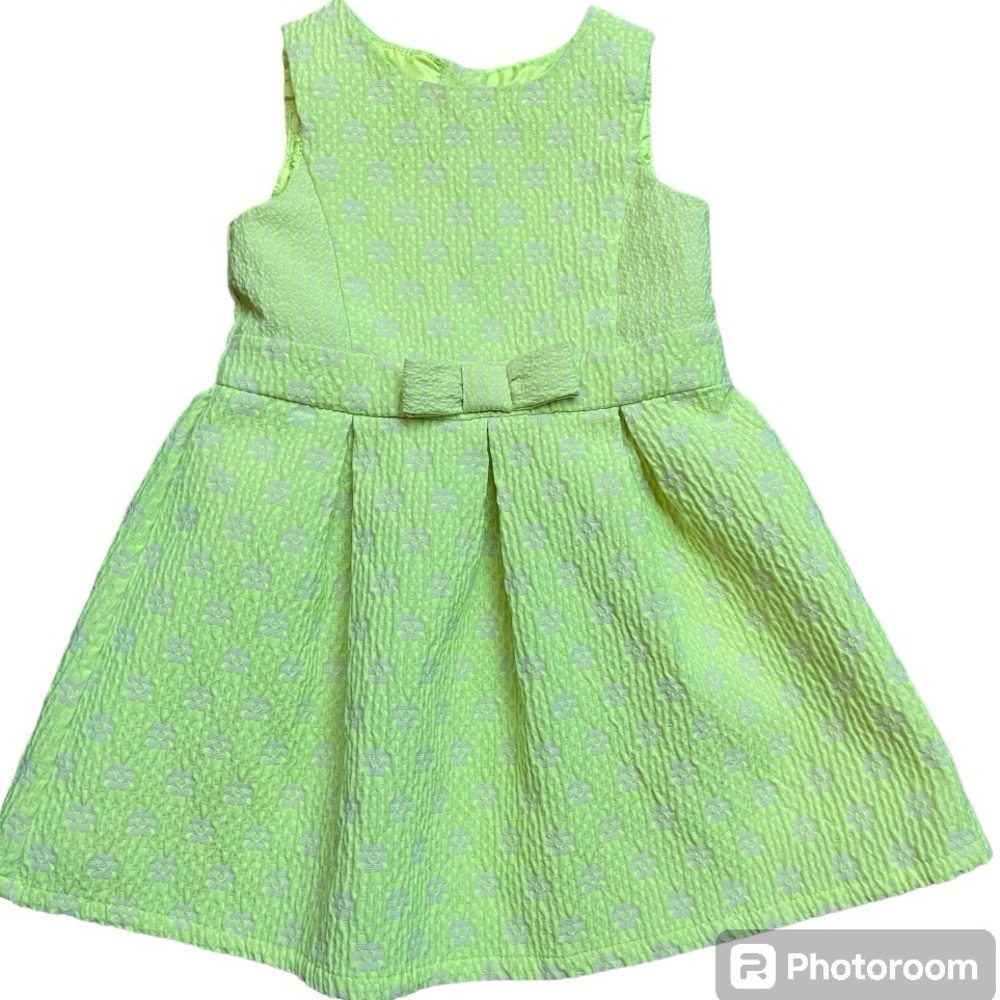 3T Chartreuse Toddler Summer Dress